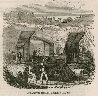 Chaty kamieniołomów granitu, Rubisław, Aberdeen autorstwa English School