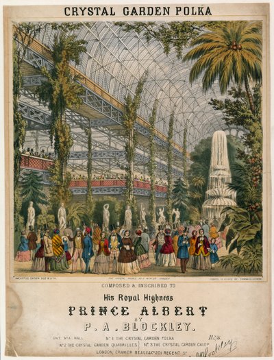 Wielka Wystawa, 1851, Kryształowy Ogród Polka autorstwa English School