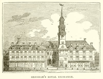 Greshams Royal Exchange autorstwa English School