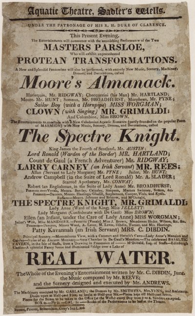 Grimaldi w Teatrze Wodnym autorstwa English School