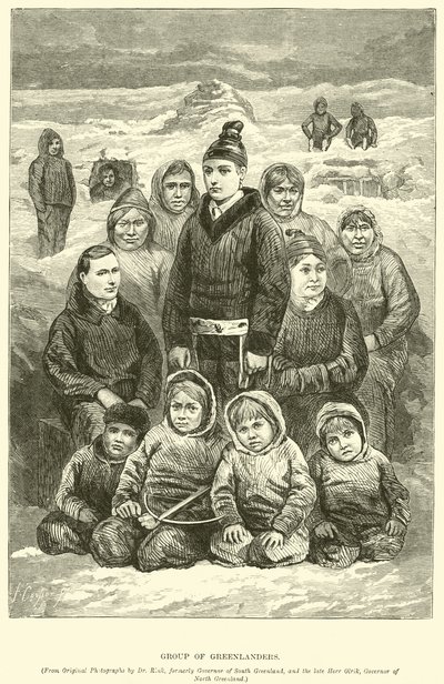 Grupa Grenlandczyków autorstwa English School