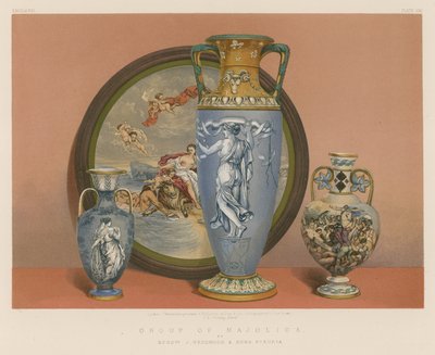 Grupa Majoliki przez panów J Wedgwood and Sons, Etruria autorstwa English School