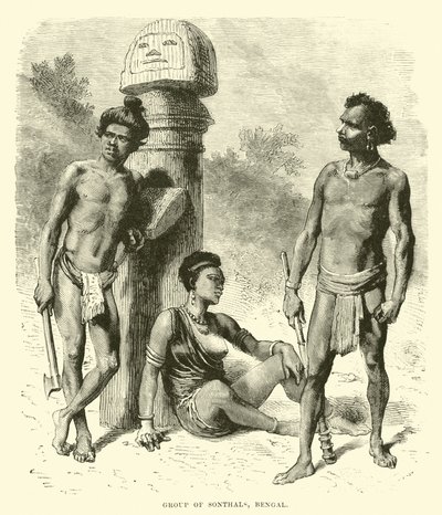 Grupa Sonthals, Bengal autorstwa English School