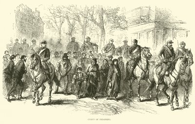 Grupa więźniów, kwiecień 1871 autorstwa English School