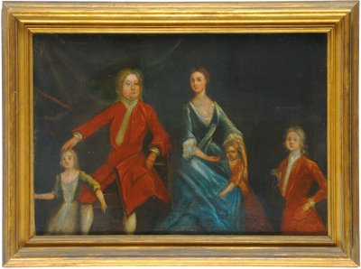 Portret grupowy rodziny Arundell z Wardour autorstwa English School