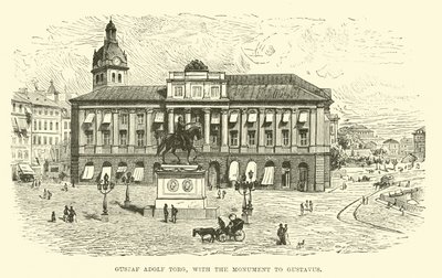 Gustaf Adolf Torg, z pomnikiem Gustavusa autorstwa English School
