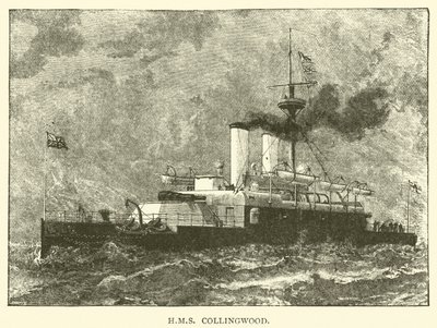 HMS Collingwood (grawerowanie) autorstwa English School