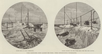 HMS Sanspareil idzie pod wiatr (grawerunek) autorstwa English School