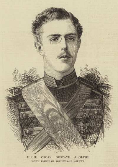 HRH Oscar Gustave Adolphe (grafika) autorstwa English School