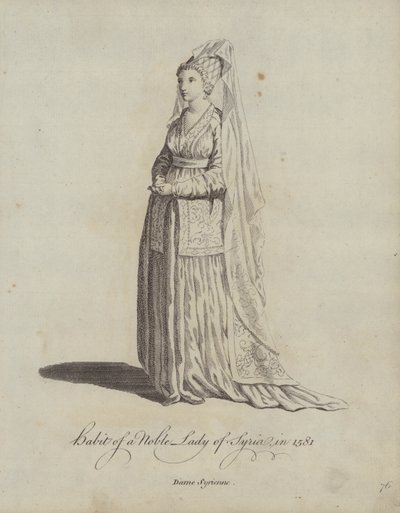 Nawyk Szlachetnej Damy Syrii w 1581 r. autorstwa English School