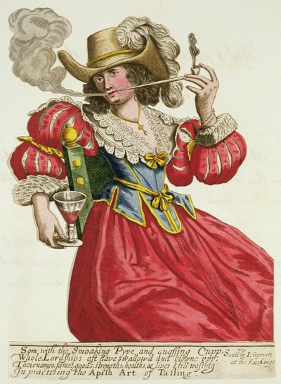 Zwyczaj zamożnej damy około 1630 autorstwa English School