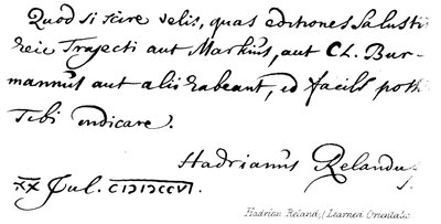 Hadrian Reland (uczony Orientaliso) autorstwa English School