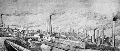 Hafod Copper Works (grawerunek) autorstwa English School