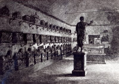 Sala Arringatore, Muzeum Etrusków, Florencja autorstwa English School