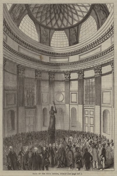 Sala Czterech Sądów, Dublin autorstwa English School