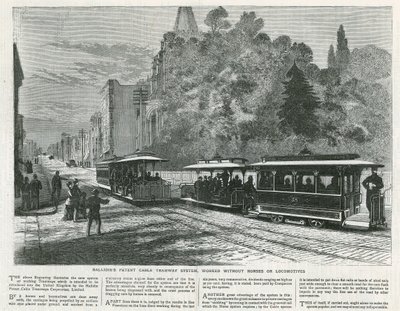 Hallidies Parent Cable Tramway System działał bez koni i lokomotyw autorstwa English School