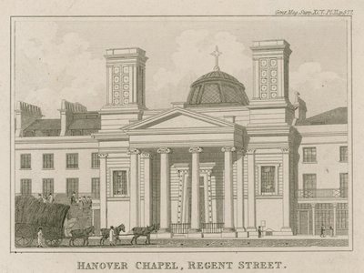 Kaplica w Hanowerze, Regent Street, Londyn autorstwa English School