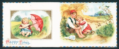 Szczęśliwe czasy, kartka świąteczna autorstwa English School