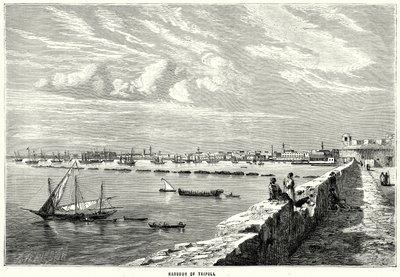 Port w Trypolisie (rycina) autorstwa English School