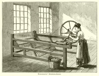 Hargreaves Spinning-Jenny autorstwa English School