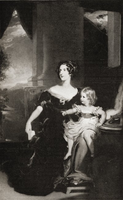Harriet księżna Sutherland (1806-68) autorstwa English School