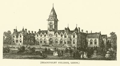 Headingley College, Leeds (grawerunek) autorstwa English School