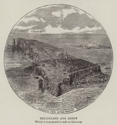 Helgoland i Sandy (grawerowanie) autorstwa English School