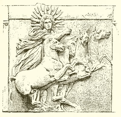 Helios na swoim rydwanie autorstwa English School