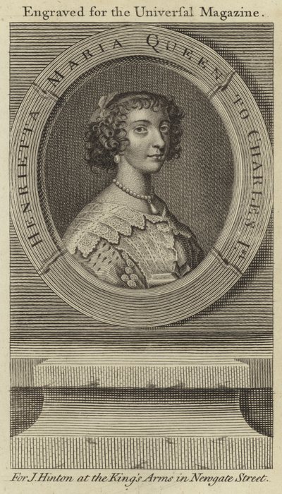 Henrietta Maria, królowa Karola I autorstwa English School