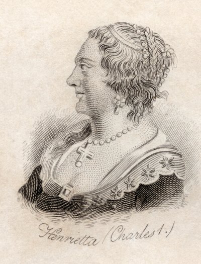 Henrietta Maria z Francji, ze „Słownika historycznego Krabba”, opublikowana w 1825 r. autorstwa English School