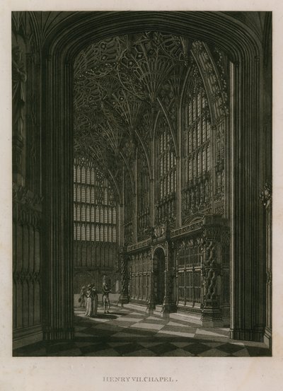 Henry 7th Chapel, Westminster Abbey, Londyn autorstwa English School