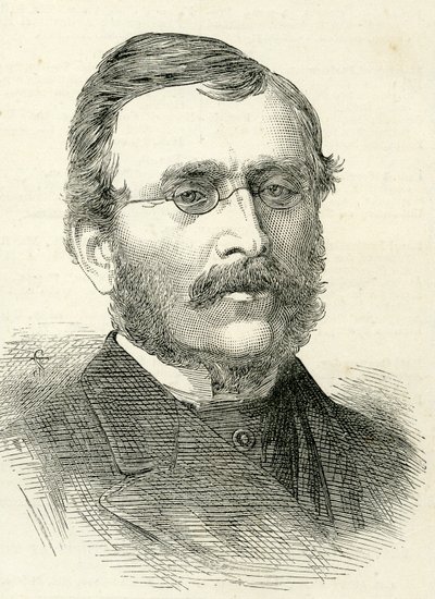 Henry Brittan Willis (1810-84) z The Illustrated London News luty 1884 autorstwa English School