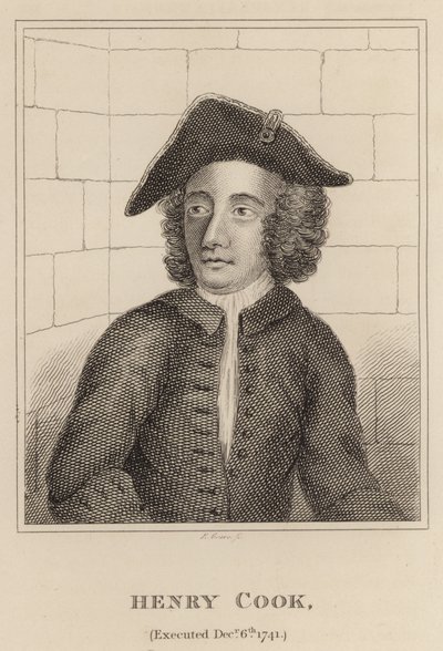 Henry Cook, stracony 6 grudnia 1741 autorstwa English School