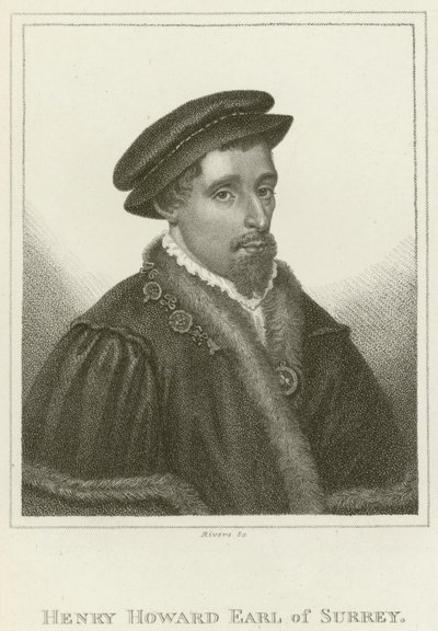 Henry Howard, hrabia Surrey (grawerowanie) autorstwa English School