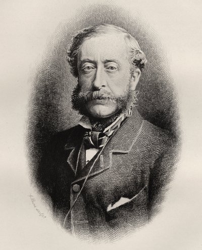 Henry Howard Molyneux Herbert, 4. hrabia Carnarvon, grawerowane przez C. Laurie, z „Historii masonerii, tom I”, wydanej przez Thomasa C. Jacka, Londyn, 1883 autorstwa English School
