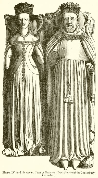 Henryk IV i jego królowa Joanna z Nawarry autorstwa English School