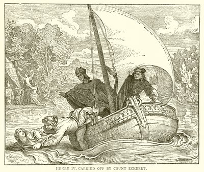 Henryk IV porwany przez hrabiego Eckbert autorstwa English School
