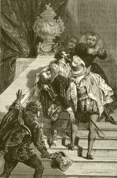 Henryk IV ranny, wywieziony do Luwru autorstwa English School