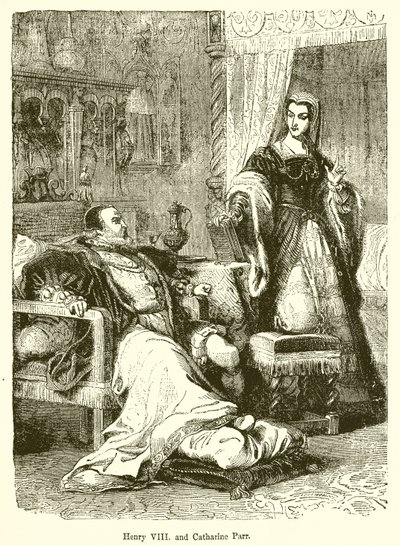 Henryk VIII. i Katarzyna Parr autorstwa English School