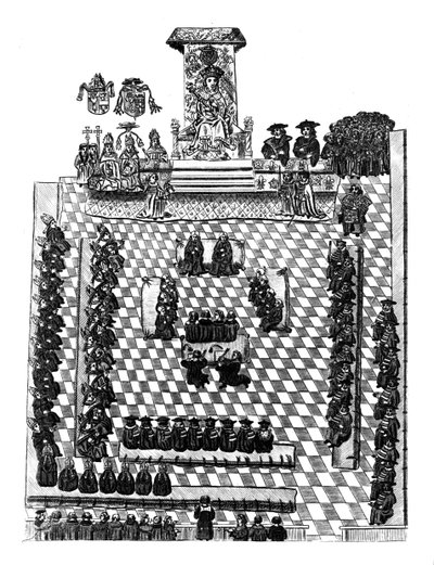 Henryk VIII w parlamencie autorstwa English School
