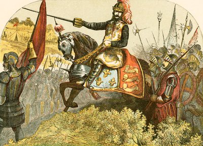 Henryk V w bitwie pod Agincourt autorstwa English School