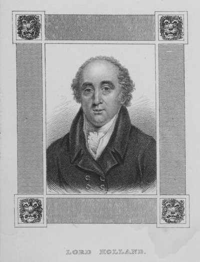 Henry Vassall-Fox, 3. baron Holland, angielski polityk wigów autorstwa English School