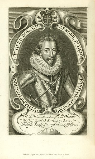 Henry Wriothsley, hrabia Southampton autorstwa English School