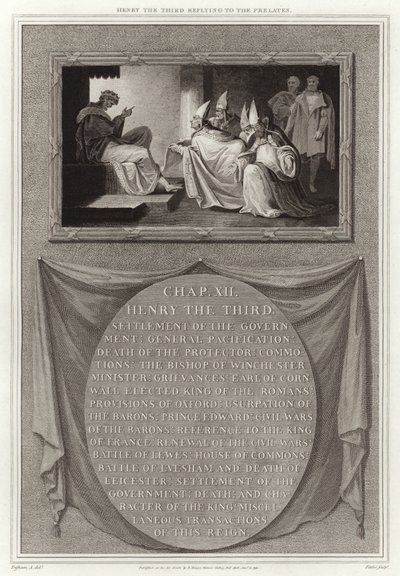 Henryk III w odpowiedzi do prałatów autorstwa English School