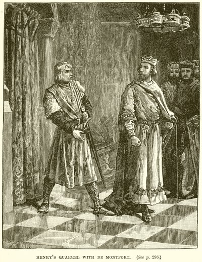 Henrys Kłótnia z De Montfort autorstwa English School