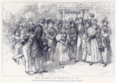 Jej Wysokość w Brighton w 1832 r. autorstwa English School