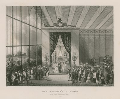 Buduar Jej Królewskiej Mości na Wielkiej Wystawie w 1851 r. autorstwa English School