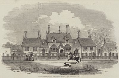 Szkoły Jej Królewskiej Mości, Windsor Great Park (grawerowanie) autorstwa English School