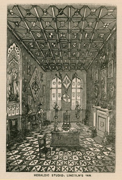 Heraldic Studio, Lincolns Inn, Londyn autorstwa English School