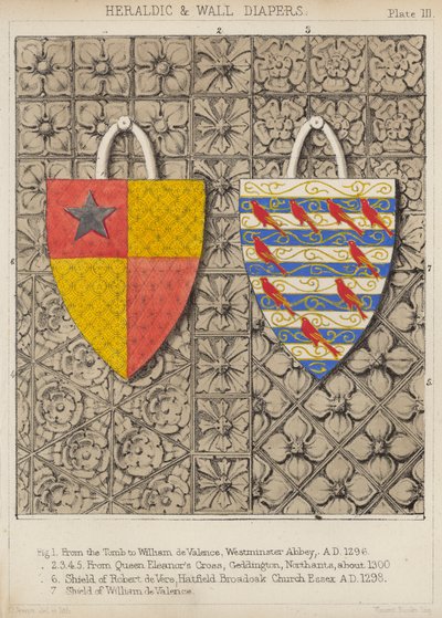 Pieluchy heraldyczne i ścienne (kolor lito) autorstwa English School
